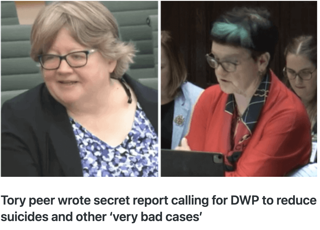 DWP Secret Report on Suicides